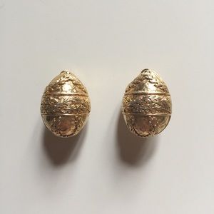 Faberge Clip On Earrings, Joan Rivers